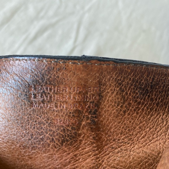 Worn in resoled 8.5 ankle boot zip heel leather stitching detail Madewell - Picture 9 of 12